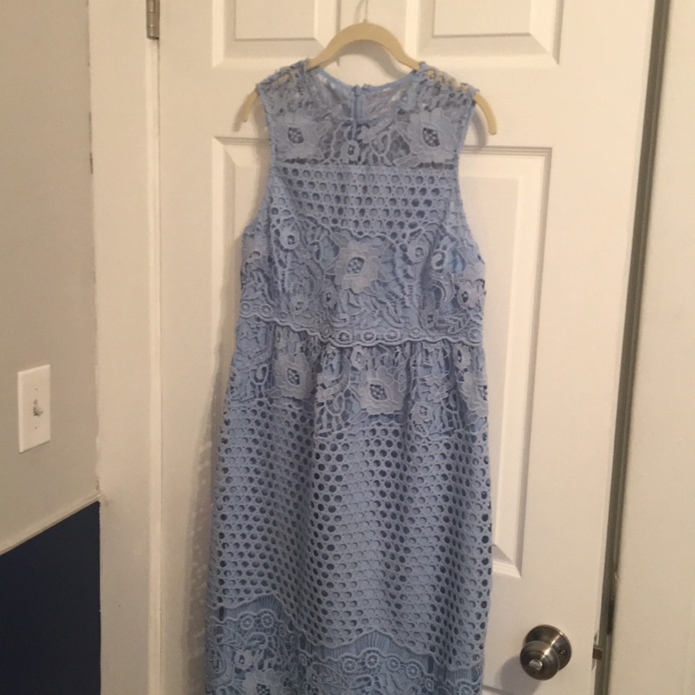 Asos blue maternity dress size 6
